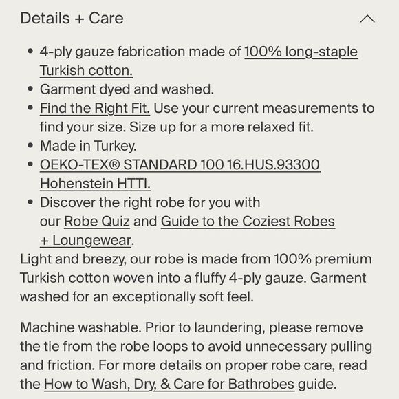 Parachute Cloud Cotton Robe in Bone 100% Cotton Muslin Gauze XXL 1X - Picture 4 of 9